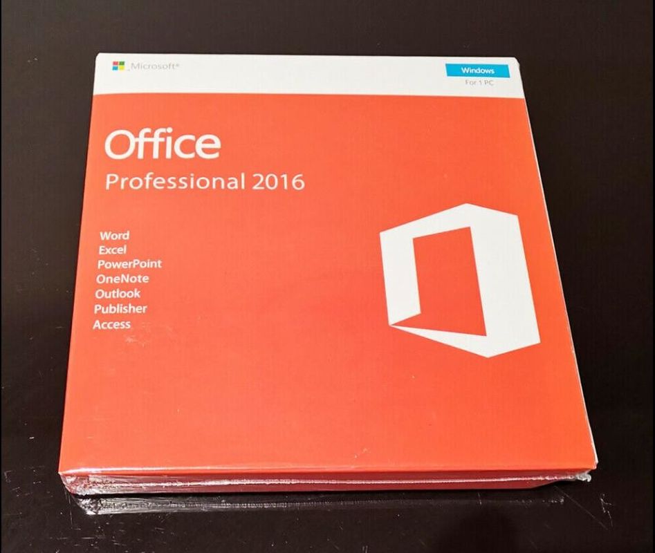 Risoluzione standard del pacchetto completo 1024x576 di Microsoft Office 2016 della carta professionale di codice chiave