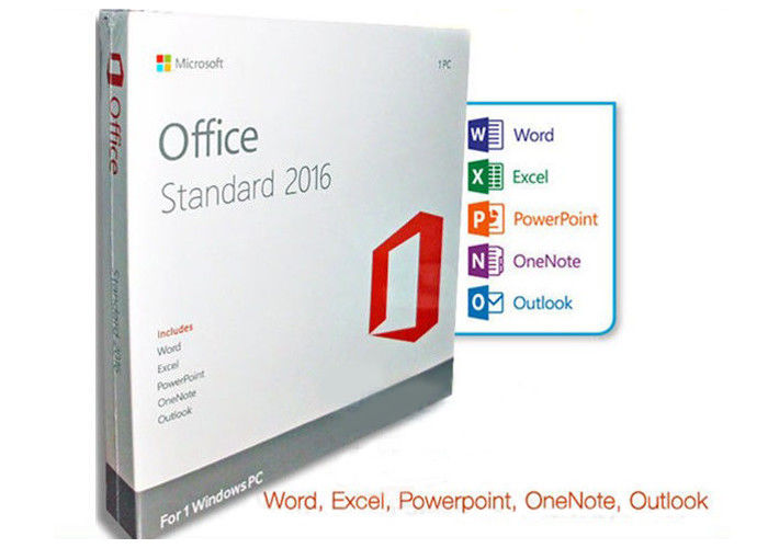 Chiave di attivazione di norma di Microsoft Office 2016 di DVD, licenza standard di Microsoft Office 2016