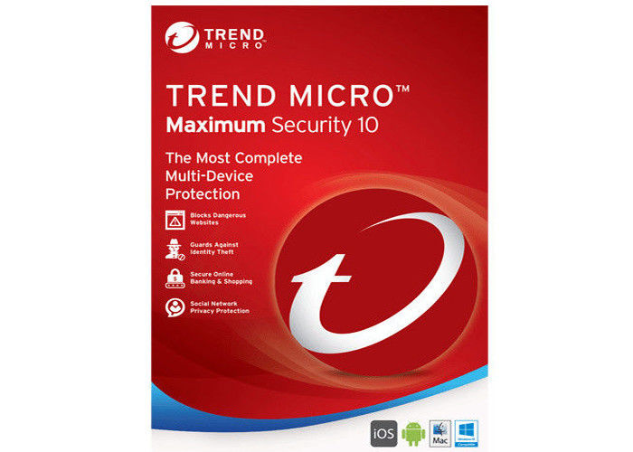 Chiave della licenza di Adobe di antivirus, chiave di sicurezza 2019 di Internet di Trend Micro di tendenza 3 dispositivo di anno 3