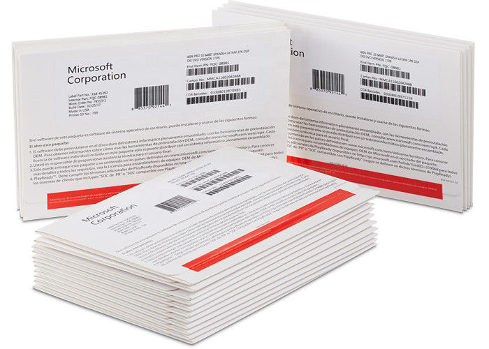 pro scatola al minuto 32 di 0.15KG Microsoft Windows 10 garanzia di vita del pacchetto dell'OEM di DVD di 64 bit
