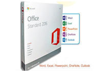 Multi licenza standard dell'ufficio 2016 di Languague, scatola di vendita al dettaglio di DVD di Microsoft Office 2016 FPP