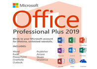 Etichetta online del COA di codice chiave di Microsoft Office 2019 di download per il PC Microsoft Office 2019 pro più