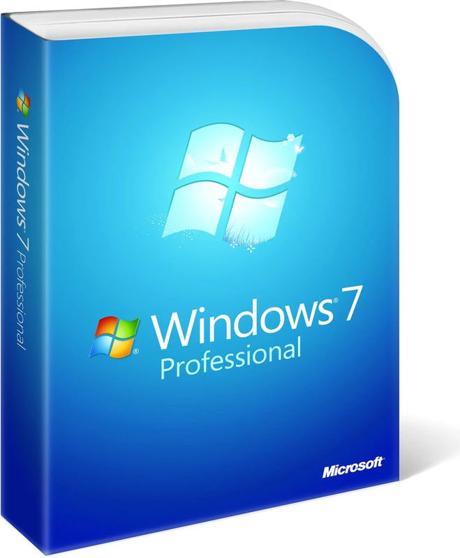 Download al minuto del bit del professionista 64 di Windows 7 della scatola con il bit bit/64 di chiave 32 del prodotto