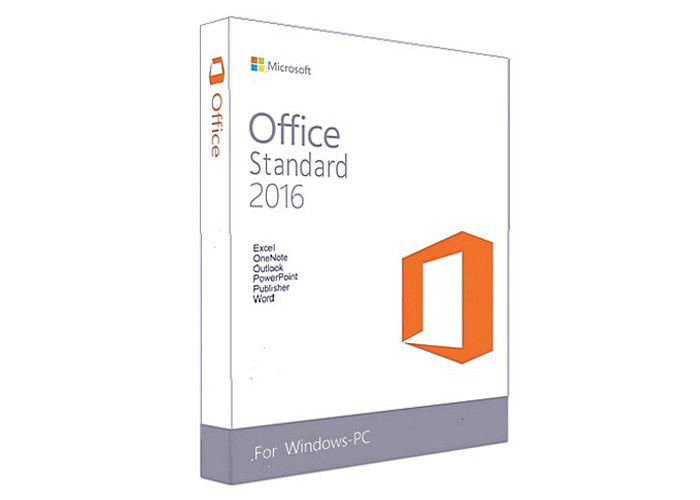 Licenza standard genuina della scatola FPP di vendita al dettaglio di Dvd di codice chiave di Microsoft Office 2016 per il PC